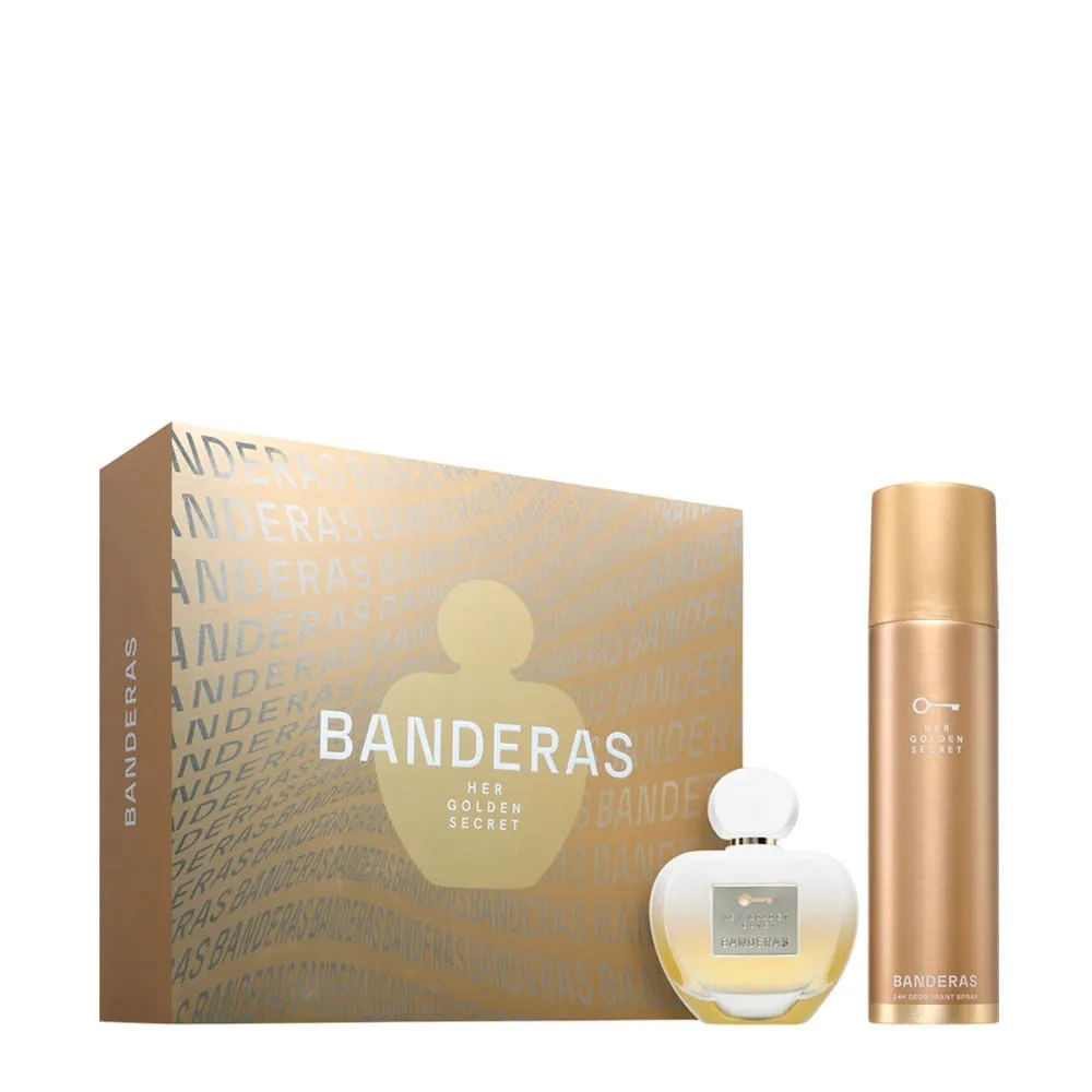 Kit Her Golden Secret Antonio Banderas 80Ml + Deodorant Spray 150Ml