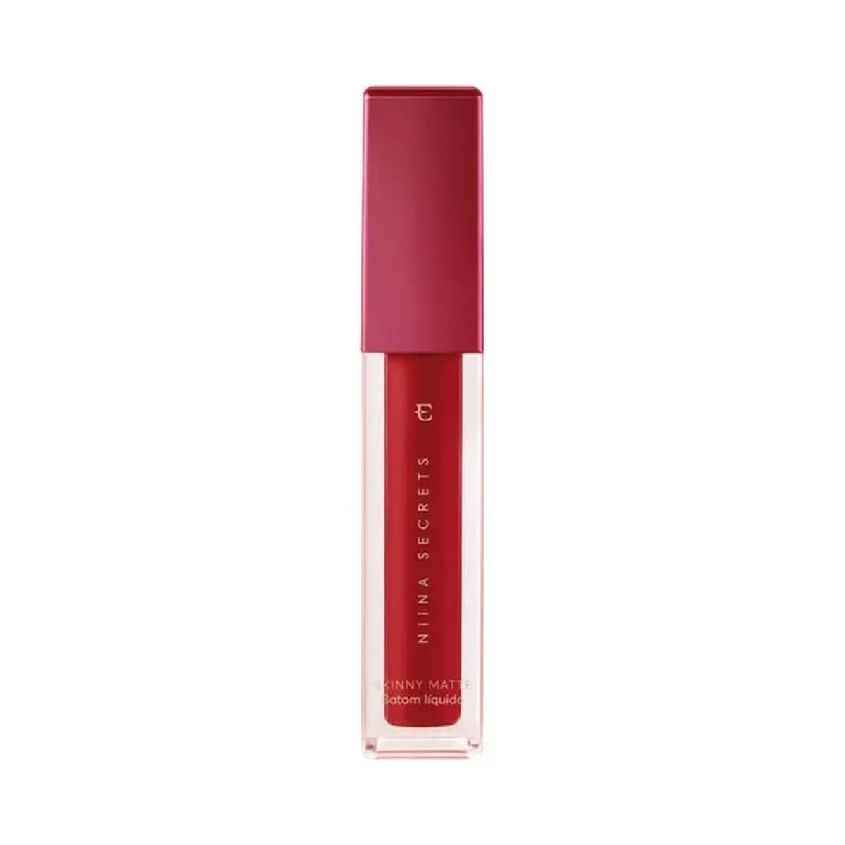 Eudora Niina Secrets Batom Líquido Skinny Matte Cor Vermelho Hibisco 5ml