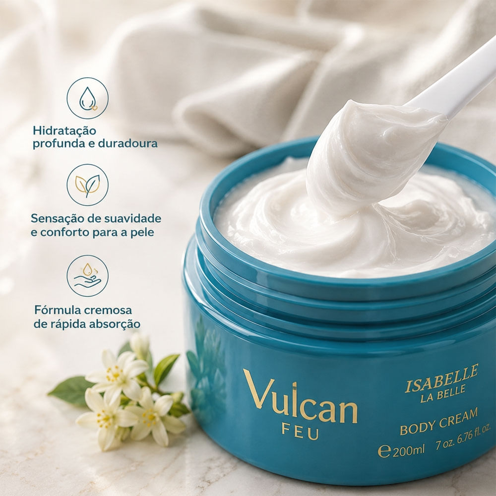 Creme Corporal Vulcan Feu Isabelle La Belle 200ml - Época Cosméticos