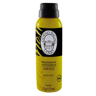 Desodorante Aerosol Giorno Uomo Masculino - Black Oud - 125ml Menor preço em Desodorante Aerosol Giorno Uomo Masculino - Black Oud - 125ml