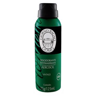 Desodorante Aerosol Giorno Uomo Masculino - Vintage - 125ml Menor preço em Desodorante Aerosol Giorno Uomo Masculino - Vintage - 125ml