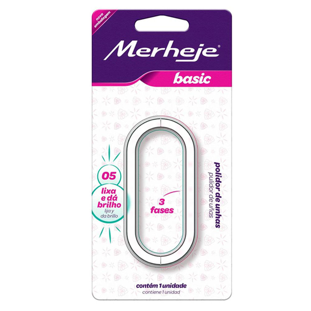 Polidor Para Unhas Merheje - 3 Fases Basic Zero