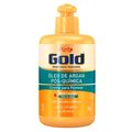 Óleo de Argan Pós Química Niely Gold - Shampoo + Condicionador + Creme de Pentear Kit
