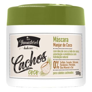 Yamasterol Cachos Manjar de Coco Yamá - Máscara de Tratamento - 500g Menor preço em Yamasterol Cachos Manjar de Coco Yamá - Máscara de Tratamento - 500g
