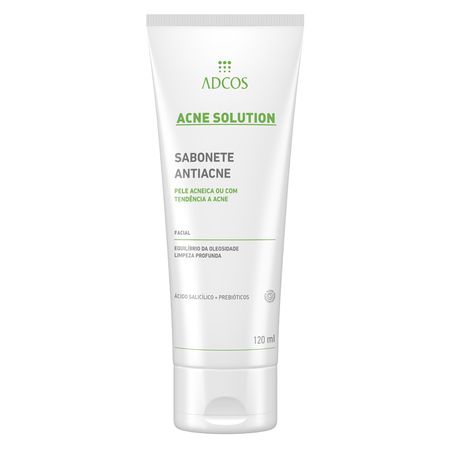 Sabonete Líquido Antiacne Adcos - Acne Solution - 120ml
