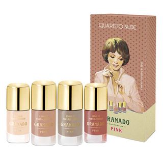 Quarteto de Esmaltes Granado - Nude Pink - Kit Menor preço em Quarteto de Esmaltes Granado - Nude Pink - Kit