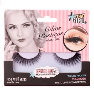 Cílios Postiços Power Girl 3D That Girl - 1 Par Menor preço em Cílios Postiços Power Girl 3D That Girl - 1 Par