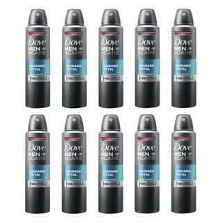 Kit com 10 Desodorantes Dove Men Cuidado Total Aerossol 150ml Menor preço em Kit com 10 Desodorantes Dove Men Cuidado Total Aerossol 150ml