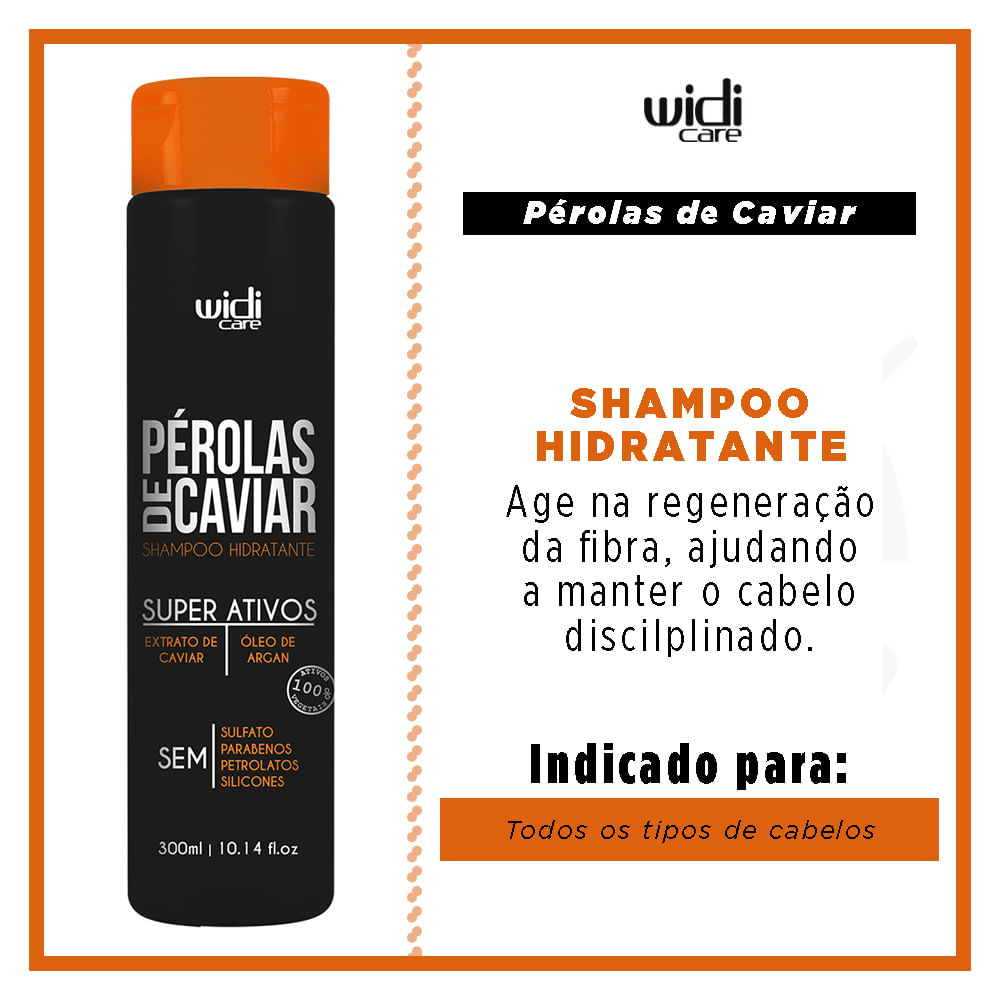Widi Care Pérolas de Caviar - Shampoo Hidratante