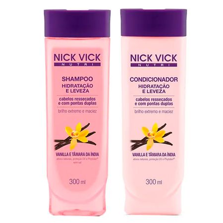 Kit Shampoo + Condicionador Nick & Vick Nutri-Hair Hidratação e Limpeza -...