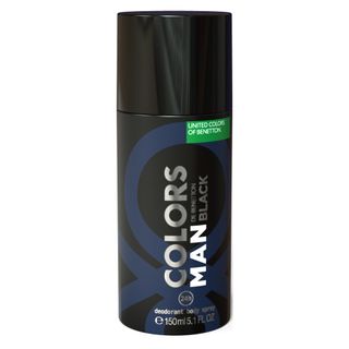 Colors Man Black Benetton - Desodorante - 150ml Menor preço em Colors Man Black Benetton - Desodorante - 150ml