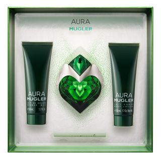 Aura Mugler Kit - Eau de Parfum + Body Lotion + Shower Milk Menor preço em Aura Mugler Kit - Eau de Parfum + Body Lotion + Shower Milk