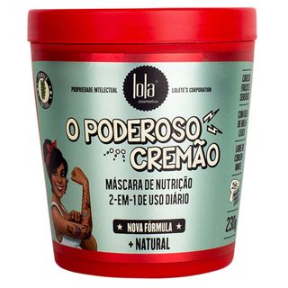 Lola Cosmetics O Poderoso Cremão 2 em 1 - Máscara Capilar - 230g Menor preço em Lola Cosmetics O Poderoso Cremão 2 em 1 - Máscara Capilar - 230g