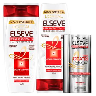 L'Oréal Paris Elseve Reparação Total 5+ Kit - Shampoo + Leave-In + Ganhe Condicionador Menor preço em L'Oréal Paris Elseve Reparação Total 5+ Kit - Shampoo + Leave-In + Ganhe Condicionador