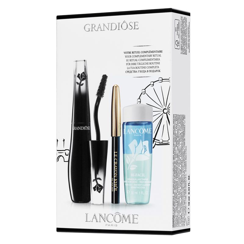 Kit Lancôme Grandiôse - Máscara de Cílios + Lápis para Olhos +