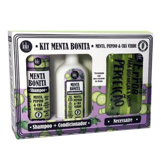 Lola Cosmetics Menta Bonita Kit - Shampoo + Condicionador + Nécessaire Menor preço em Lola Cosmetics Menta Bonita Kit - Shampoo + Condicionador + Nécessaire