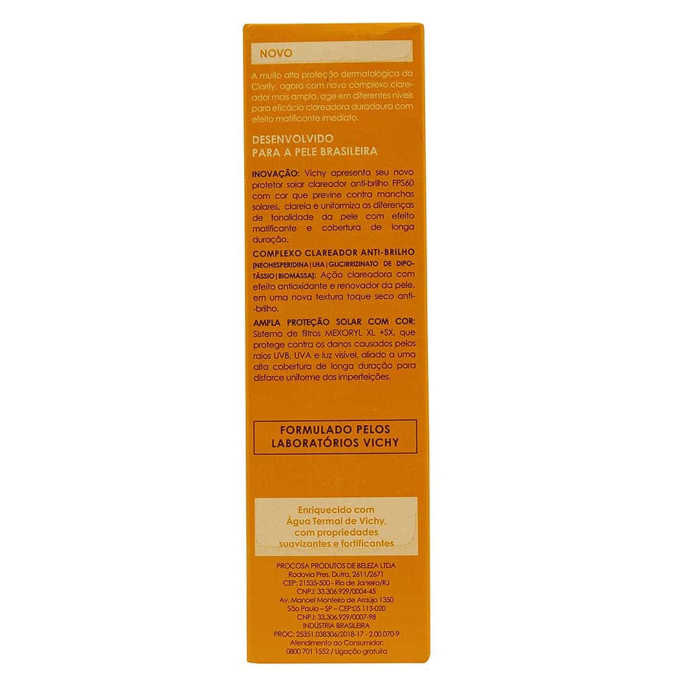Idéal Soleil Clarify FPS 60 Vichy -  Protetor Solar