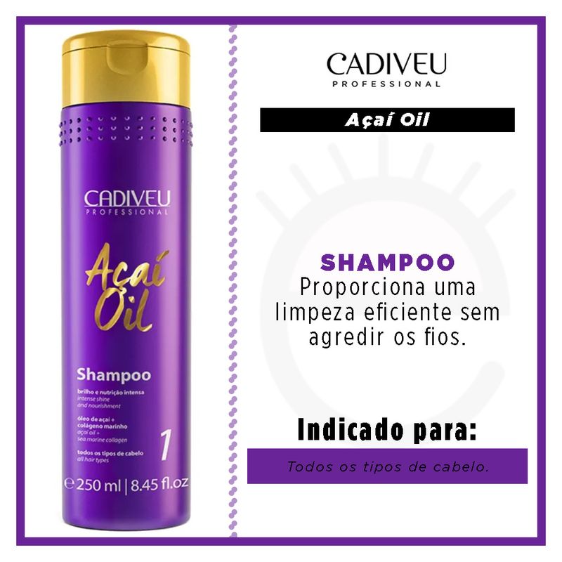 Shampoo Disciplinador Cadiveu Açaí Oil - Época Cosméticos