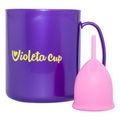 Kit Violeta Cup - Coletor Tipo A Rosa+ Caneca Higienizador Kit