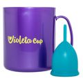 Kit Violeta Cup - Coletor Tipo A Verde + Caneca Higienizador Kit