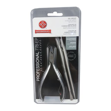 Alicate-Inox-para-Cuticula-778-Ep-+-Espátula-Dupla-371C-+-Palito-375-C-Mundial---Kit-Kit--2
