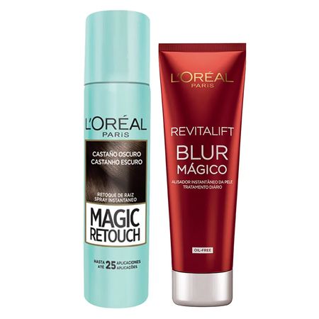 L’Oréal-Paris-Magic-Blur-Kit---Corretivo-Castanho-Escuro-+-Aperfeiçoador-Kit--1