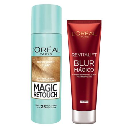 L’Oréal-Paris-Magic-Blur-Kit---Corretivo-Louro-Claro-+-Aperfeiçoador-Kit--1