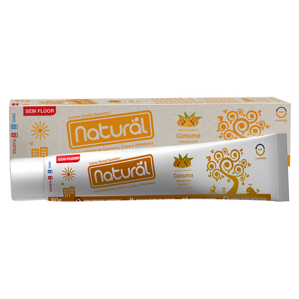 Creme Dental Orgânico Natural - Suavetex Cúrcuma - Época Cosméticos