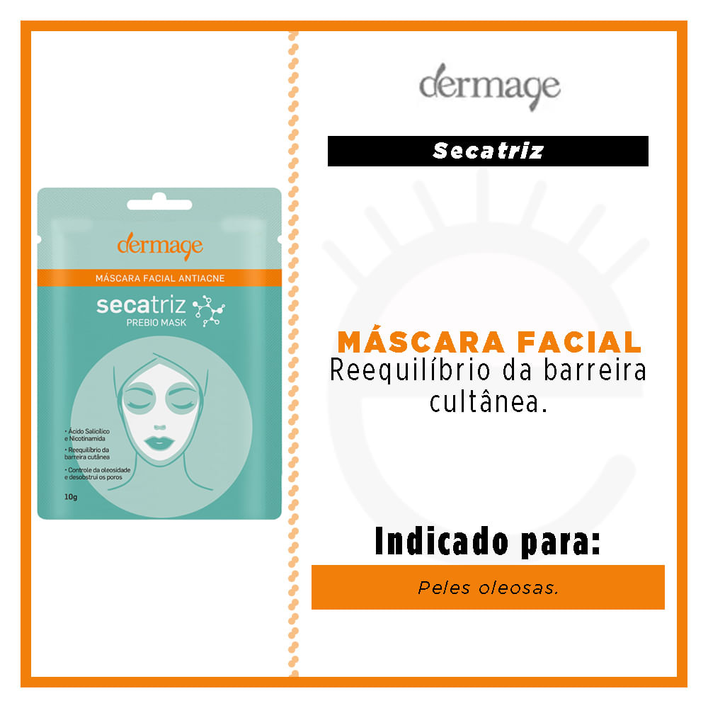 Máscara Facial Dermage - Secatriz Prebio