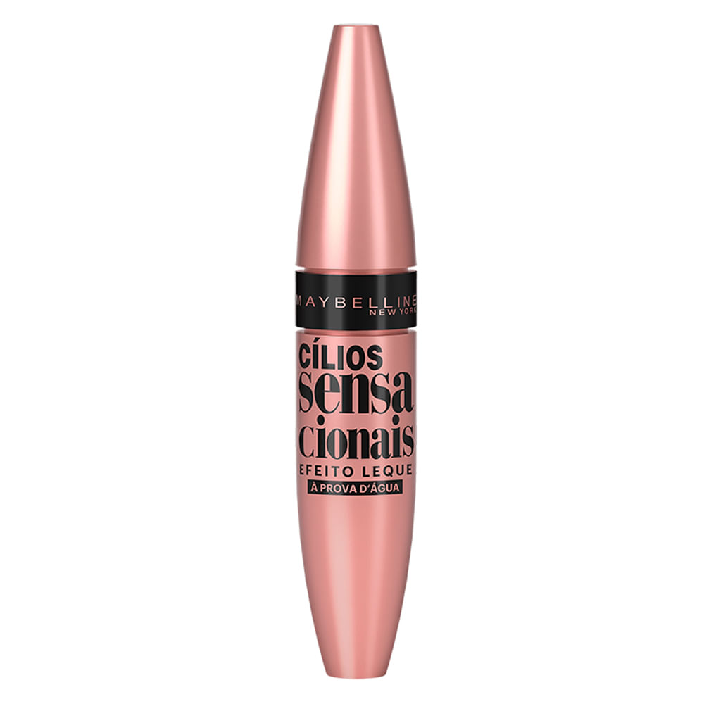 Máscara para Cílios À Prova D\'Água Maybelline - Cílios Sensacionais - Preto