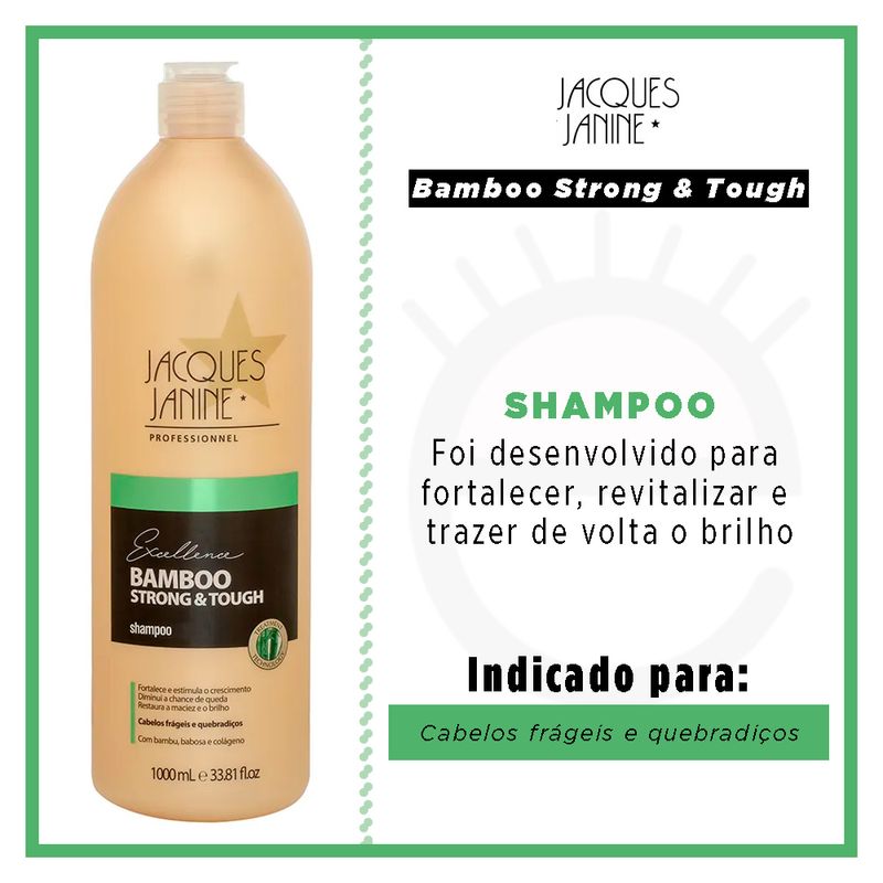 Jacques Janine Bamboo Strong & Tough - Shampoo - Época Cosméticos