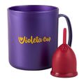 Kit Violeta Cup - Coletor Tipo B Vermelho + Caneca Higienizador Kit