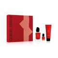 Giorgio Armani Coffret Sì Passione Kit - Perfume Feminino Eau de Parfum + Miniatura + Loção Corporal Kit