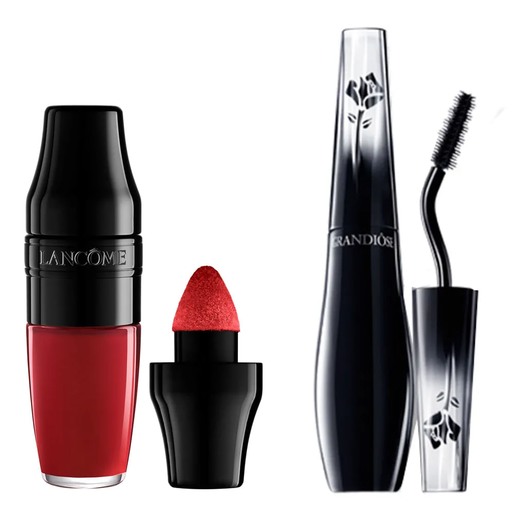 Kit Lancôme Grandiose Matte Shaker - Máscara de Cilios + Batom