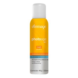 Protetor Solar Aerossol Dermage - Photoage Wet FPS 40 - 120g Menor preço em Protetor Solar Aerossol Dermage - Photoage Wet FPS 40 - 120g