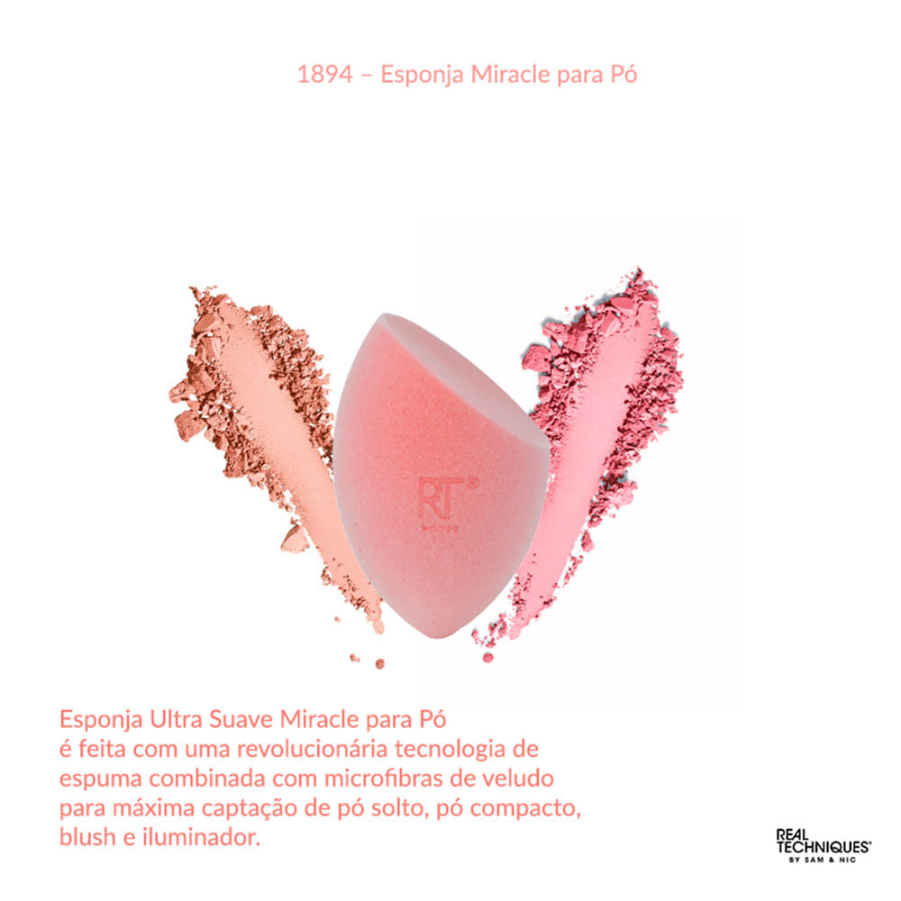 Real Techniques Esponja Miracle para Pó