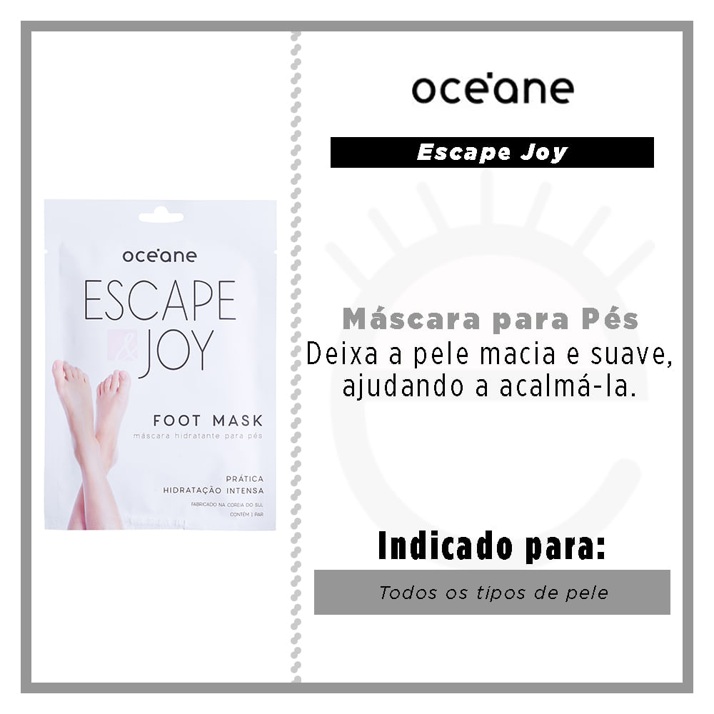 Máscara Hidratante para os Pés - Océane
