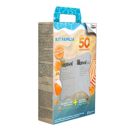 Mantecorp-Skincare-Kit-Familia-Episol-–-Protetor-solar--99-FPS-+-Protetor-Solar-Infantil-70FPS-Kit--1