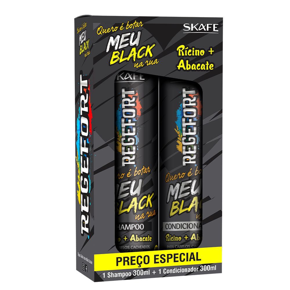 Skafe Quero Botar Meu Black na Rua Kit – Shampoo e Condicionador