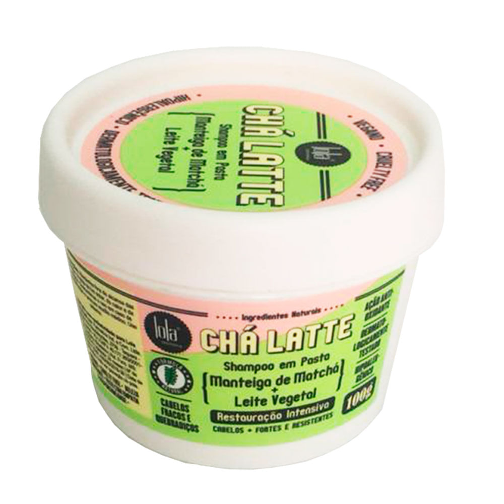 Lola Cosmetics Chá Latte Chá Verde Shampoo em pasta Fortalecedor