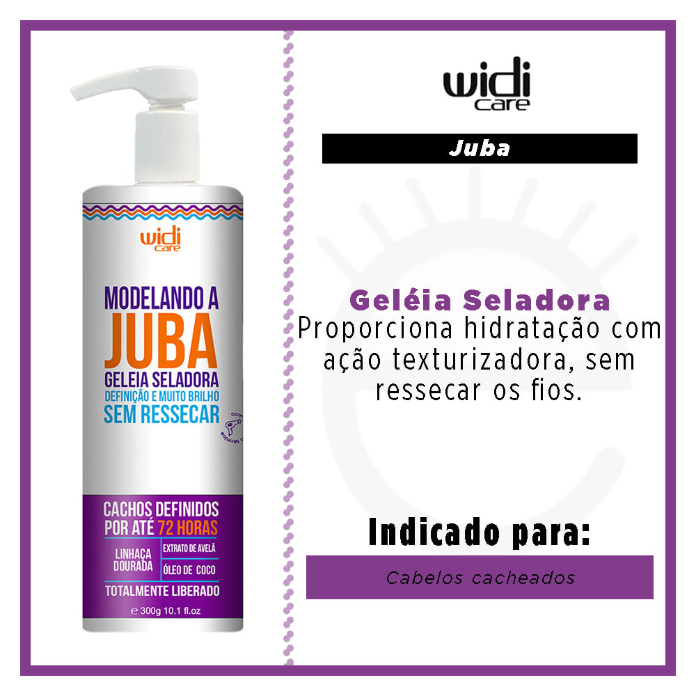 Widi Care Modelando a Juba Geléia Seladora