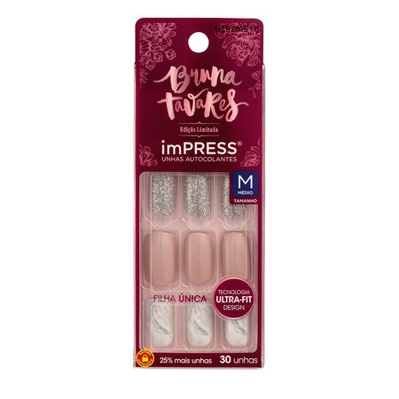 Unhas Postiças Kiss NY Bruna Tavares Marble Girl - Época Cosméticos