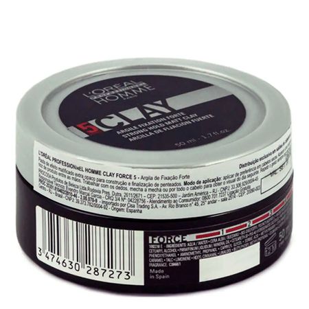 L'Oréal-Professionnel-Homme-Clay-Force-5---Pomada-50ml--2