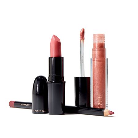 M·A·C--Lip-Bag-Nude-Kit-–-Batom-+-Gloss-+-Lápis-de-boca-Kit--1