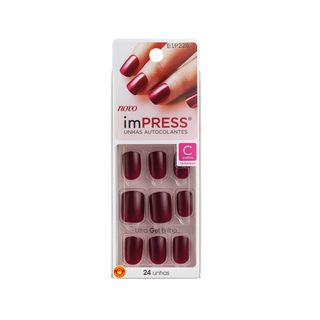 Unhas de Gel Curtas Autocolantes imPRESS - Unhas Postiças