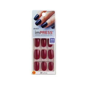 unhas-posticas-kiss-ny-impress-color-medio-bittersweet