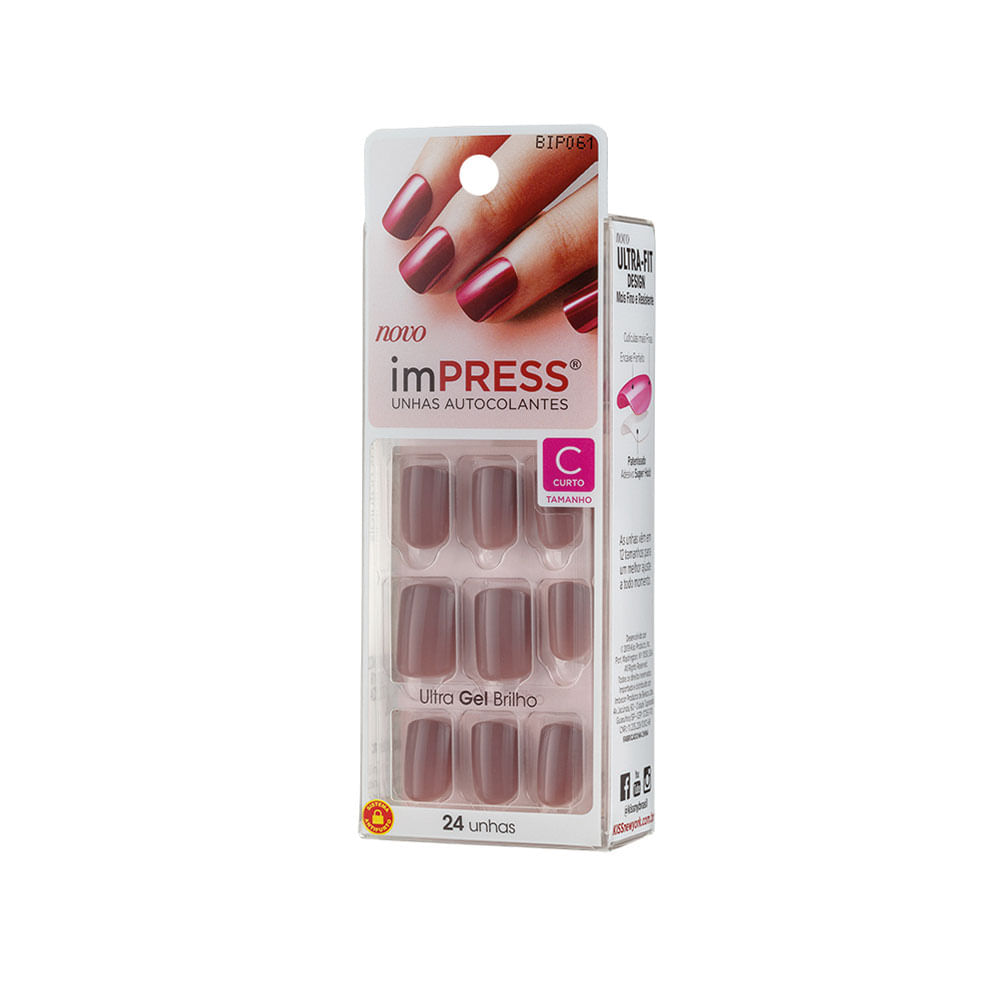 Unhas Autocolantes ImPRESS - Color Curto Summer Nude