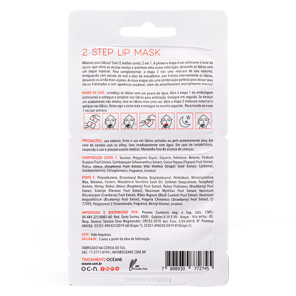 Máscara Labial  Océane 2 Step