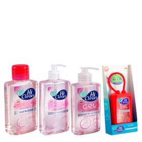 hi-clean-extrato-de-rosas-kit-hold-blister-gel-antisseptico-70ml-gel-antisseptico-250ml-gel-antisseptico-500ml