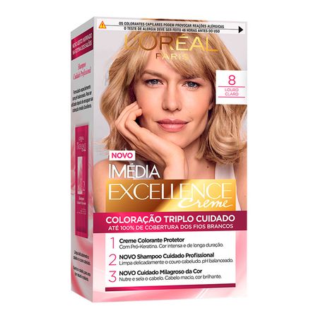 Coloração-Imédia-Excellence-L'Oréal-Paris-8-Louro-Claro--1